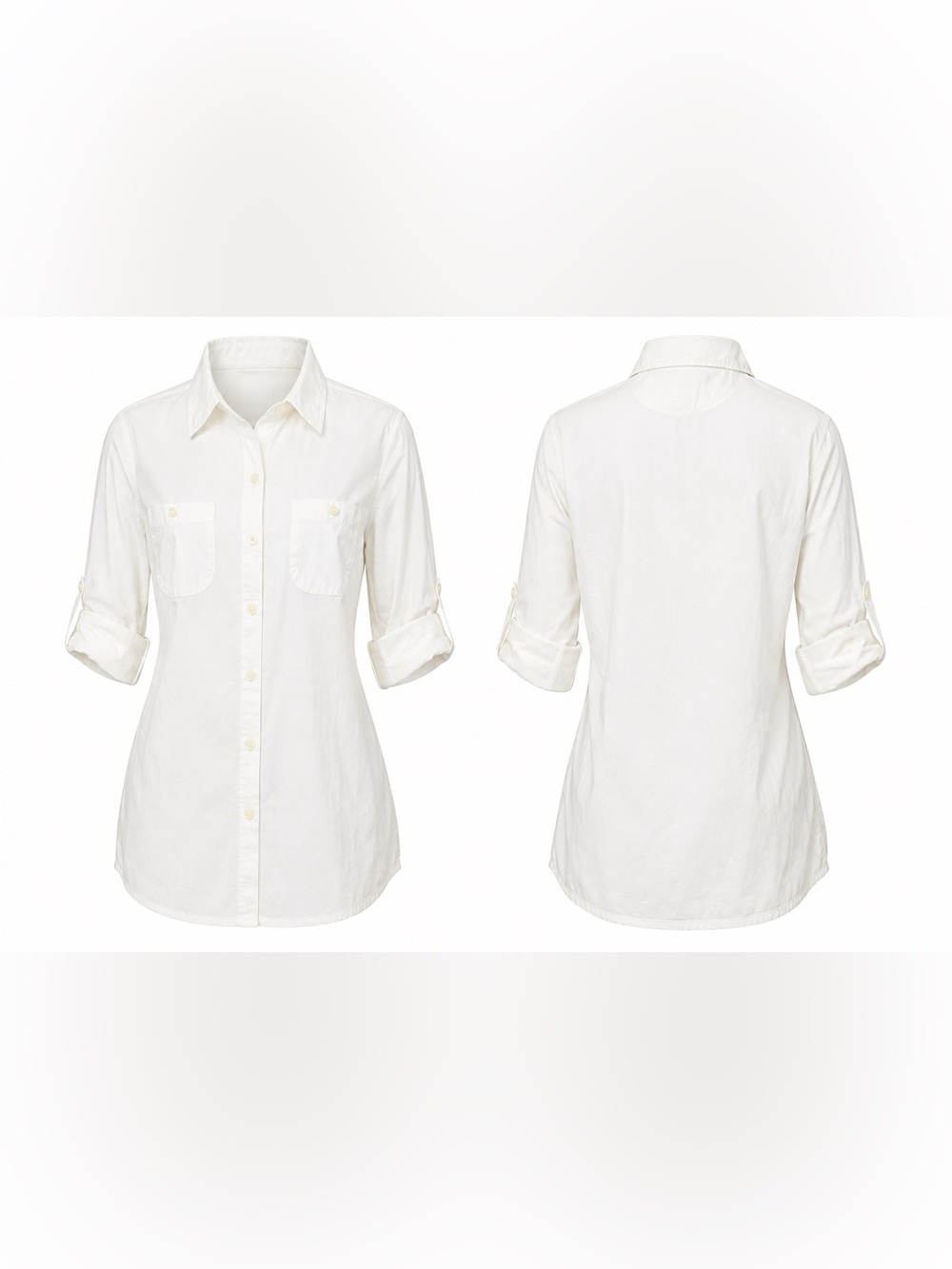 Converse Women's One - Star Long Sleeve Button Down Shirt (L) - Picture 2 of 15